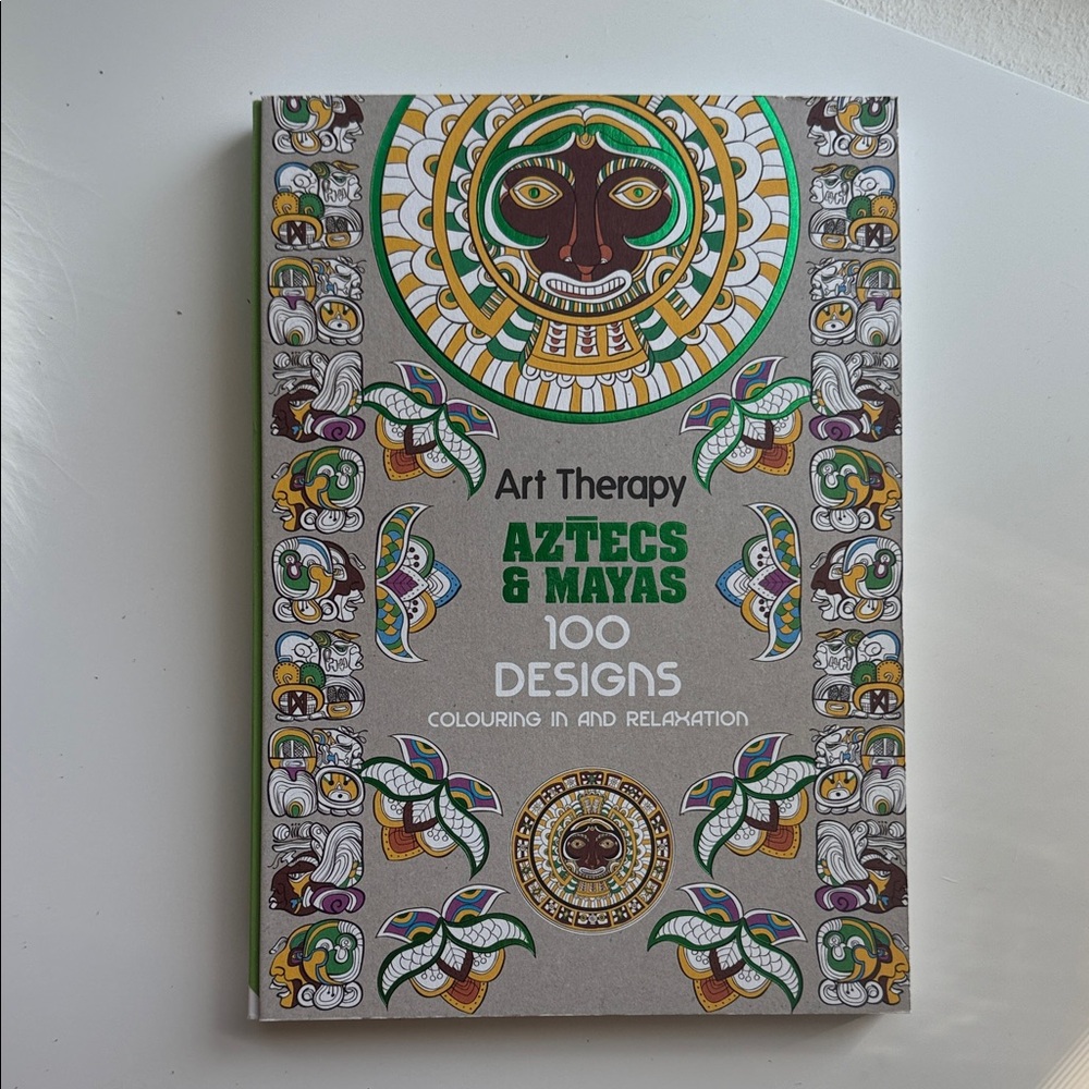Aztecs & Mayas Art Therapy Coloring Book